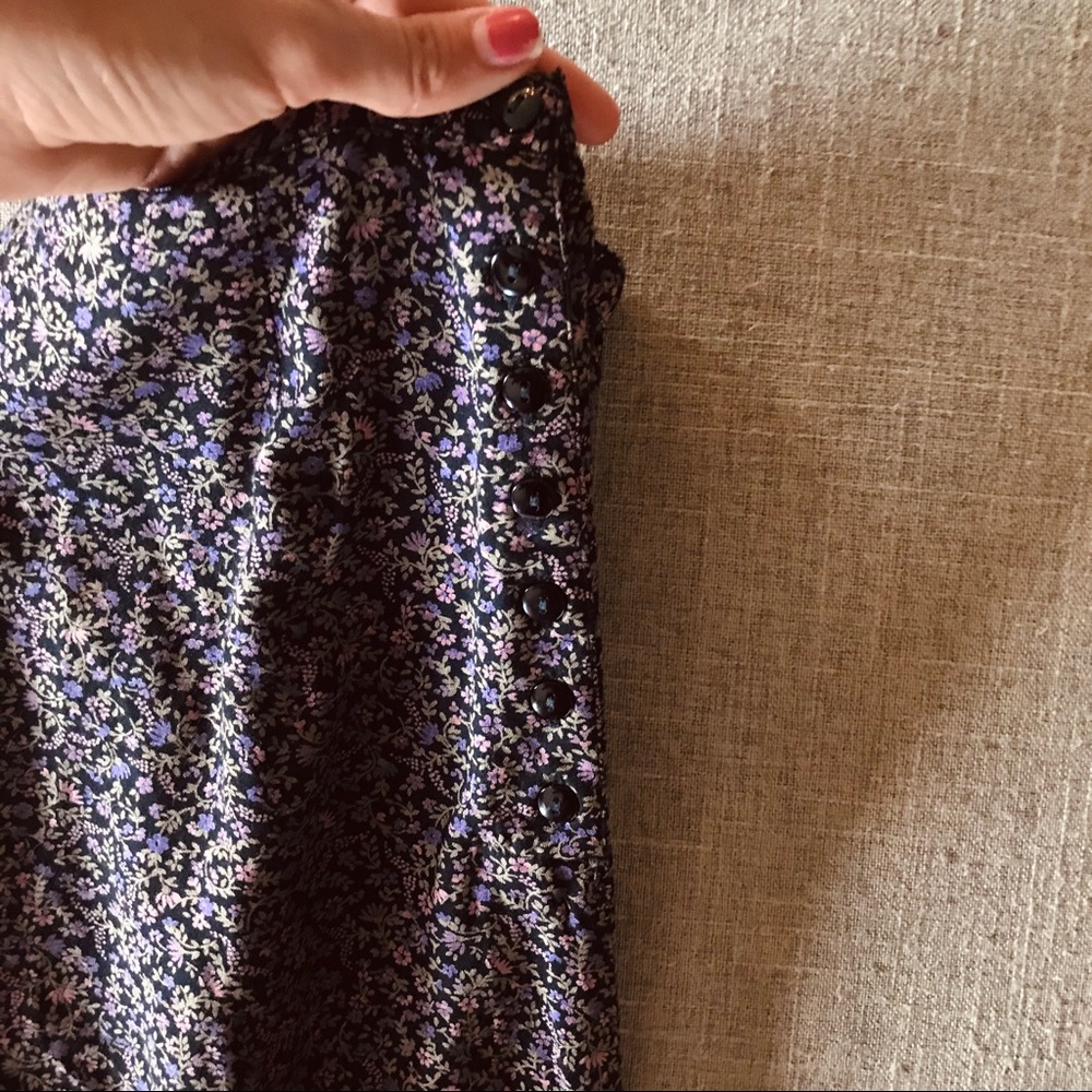 Vintage 90s floral A-line skirt - Picture 2 of 5